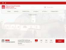 Tablet Screenshot of parrocchiadicastello.it